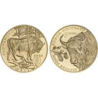 Slowakije 5 euro UNC 2024 - Fauna en Flora in Slowakije - De Europese bizon