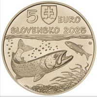 Slowakije 5 euro UNC 2025 - Fauna en Flora in Slowakije - Donauzalm