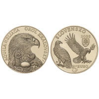 Slowakije 5 euro UNC 2025 - Fauna en Flora in Slowakije - Oostelijke keizerarend
