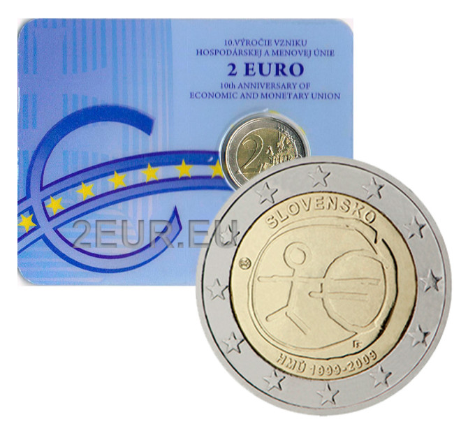 Slowakije 2 euro BE 2009 - 10 jaar euro