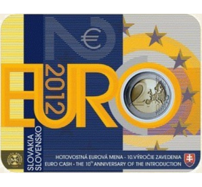 Slovakia 2 euro BU 2012 -  10 jaar eurocontant geld
