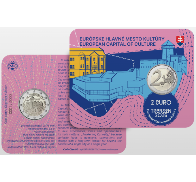 Slowakije 2 euro BU 2026 - Trencin