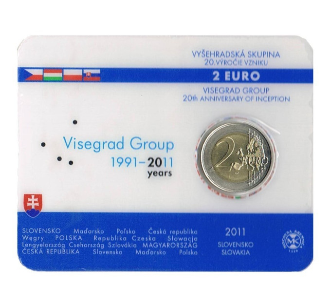 Slovakia 2 euro BU 2011 -  20 jaar Visegrad Group