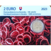 Slowakije 2 euro BU 2023 - 100e verjaardag van de eerste bloedtransfusie in Slowakije