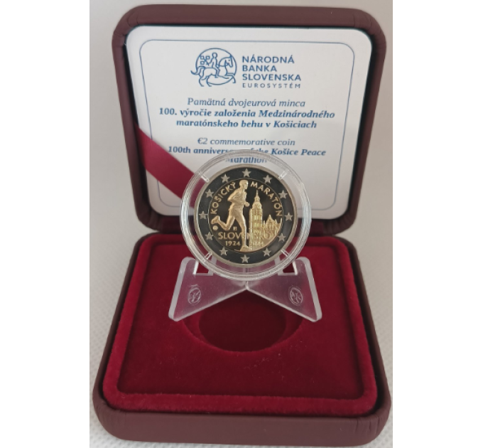 Slowakije 2 Euro proof 2024 - Internationale Marathon in Kosice