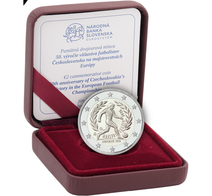 Slowakije 2 Euro proof 2026 - UEFA Europees Kampioenschap voetbal 1976