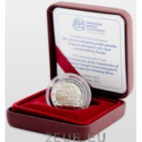 Slowakije 2 Euro proof 2022 - 300e verjaardag van de bouw van de eerste atmosferische stoommachine van continentaal Europa voor het droogleggen van mijnen