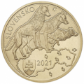 Slowakije 5 euro UNC 2021 - Fauna en Flora in Slowakije - Roofzuchtige wolf