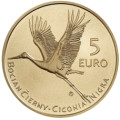 Slowakije 5 euro UNC 2023 - Fauna en Flora in Slowakije - Zwarte ooievaar