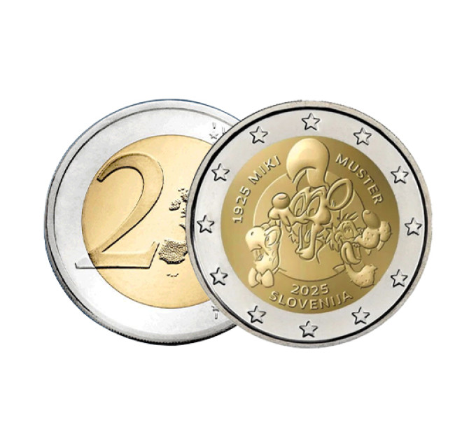 Slovenia 2 euro UNC 2025 - MIKI MUSTER