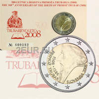 Slovenië 2 euro BU 2008 - 500e geboortedag van Primoz Trubar