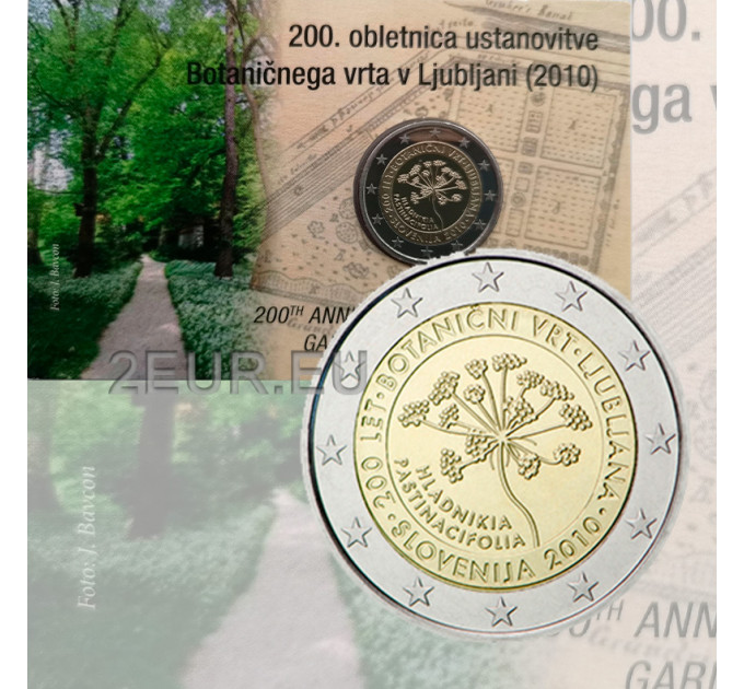 Slovenië 2 euro BU 2010 - 200 jaar botanische tuinen van Ljubljana