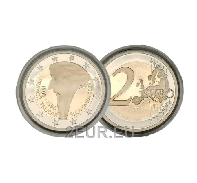 Slovenië 2 euro proof 2008 - 500e geboortedag van Primoz Trubar