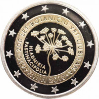 Slovenië 2 euro proof 2010 - 200 jaar Botanische tuinen van Ljubljana