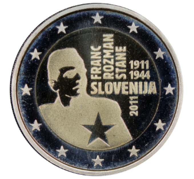 Slovenië 2 euro proof 2011 - 100e verjaardag van de geboorte van Franc Rozman