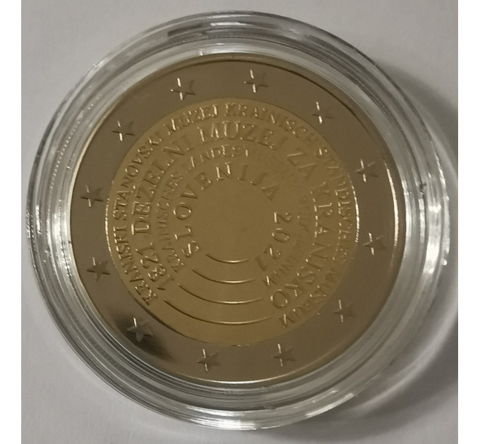 Slovenië 2 euro proof 2021 - 200 jaar Nationaal Museum van Slovenië