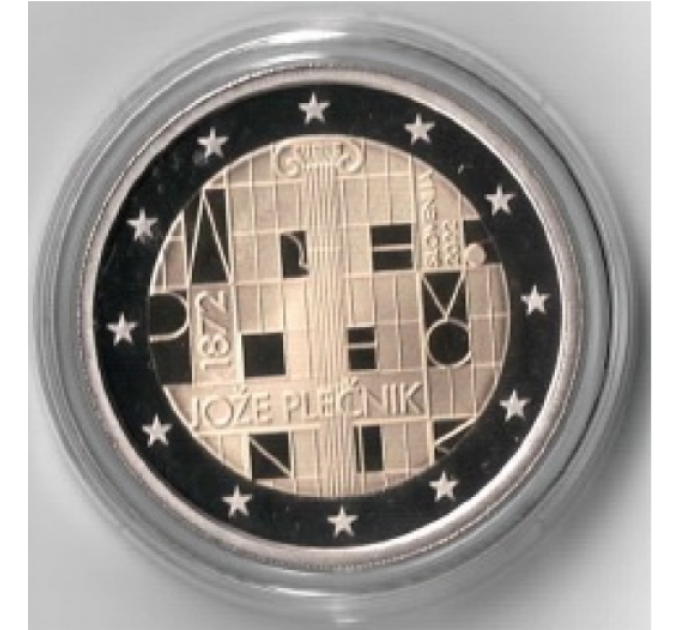 Slovenië 2 euro proof 2022 - 150e geboortedag van Jože Plečnik