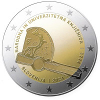 Slovenië 2 euro proof 2024 - 250-jarig jubileum van de Nationale en Universiteitsbibliotheek