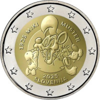 Slovenië 2 euro proof 2025 - MIKI MUSTER