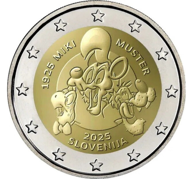Slovenië 2 euro proof 2025 - MIKI MUSTER