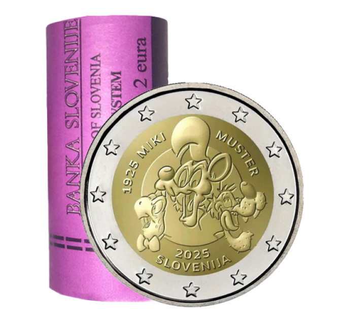Slovenië 2 euro Rol 2025 - MIKI MUSTER
