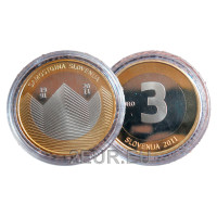 Slovenië 3 euro proof 2011 - 20e verjaardag van de onafhankelijkheid van Slovenië