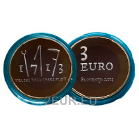 Slovenië 3 euro proof 2013 - 300e verjaardag van de Tolmin-boerenopstand