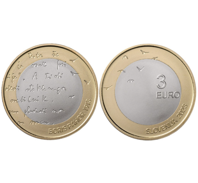 Slovenië 3 euro UNC 2023 - 110e verjaardag van de geboorte van de Sloveense schrijver Boris Pahor