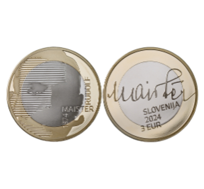 Slovenië 3 euro UNC 2024 - 150ste verjaardag van de geboorte van Rudolf Meister