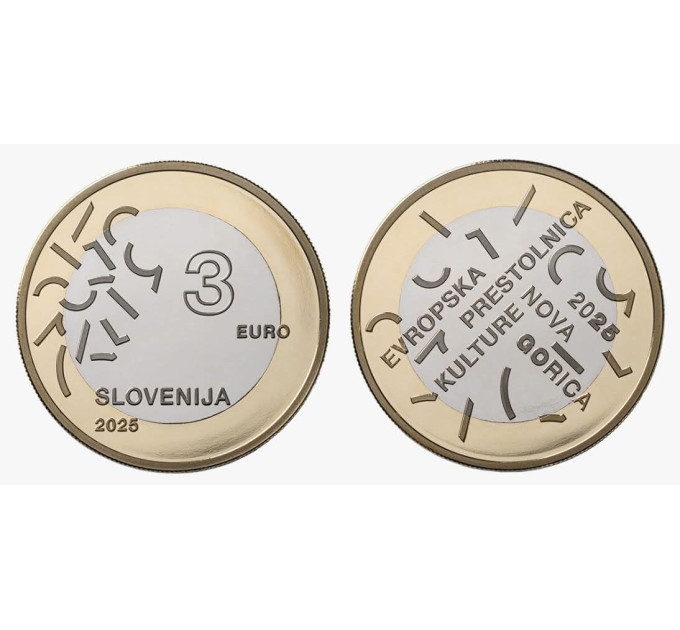 Slovenië 3 euro UNC 2025 - Nova Gorica – Gorizia
