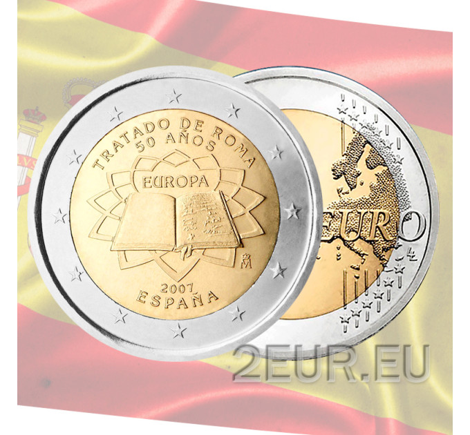 Spanje 2 euro UNC 2007 - 50 Jaar Verdrag van Rome