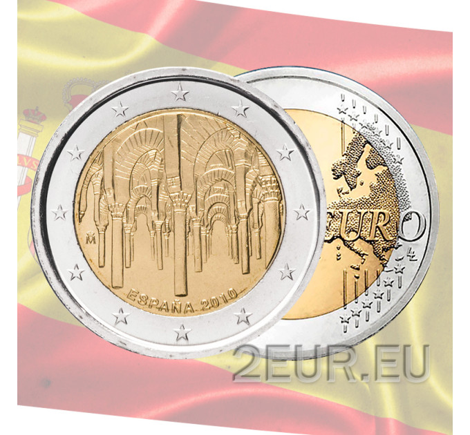 Spanje 2 euro UNC 2010 - Historisch centrum van Cordoba
