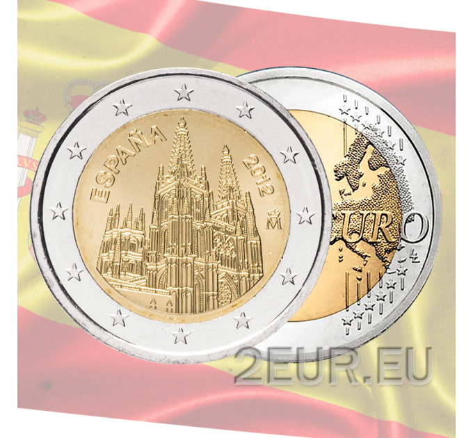 Spanje 2 euro UNC 2012 - Kathedraal van Burgos