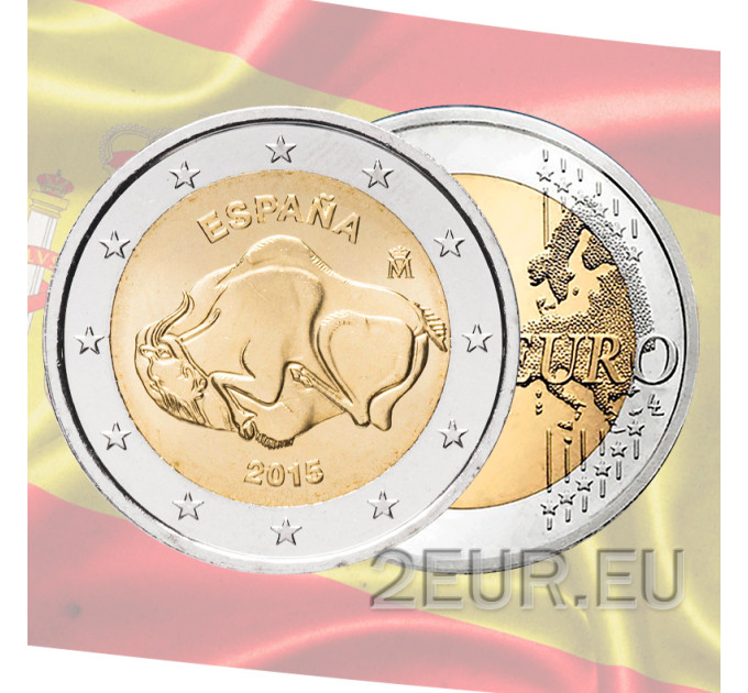 Spanje 2 euro UNC 2015 - De Grot van Altamira