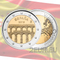 Spanje 2 euro UNC 2016 - Oude stad van Segovia en zijn aquaduct