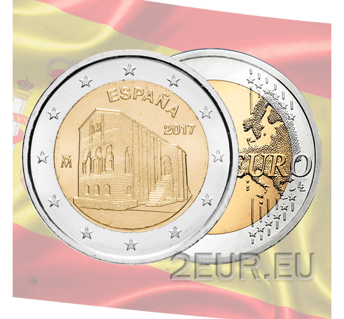 Spanje 2 euro UNC 2017 - Monumenten van Oviedo en het Koninkrijk Asturië