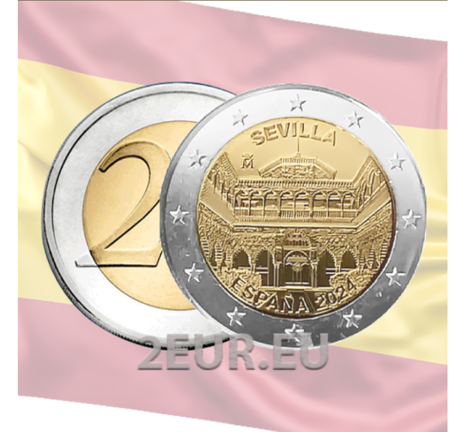 Spanje 2 euro UNC 2024 - Kathedraal van Sevilla
