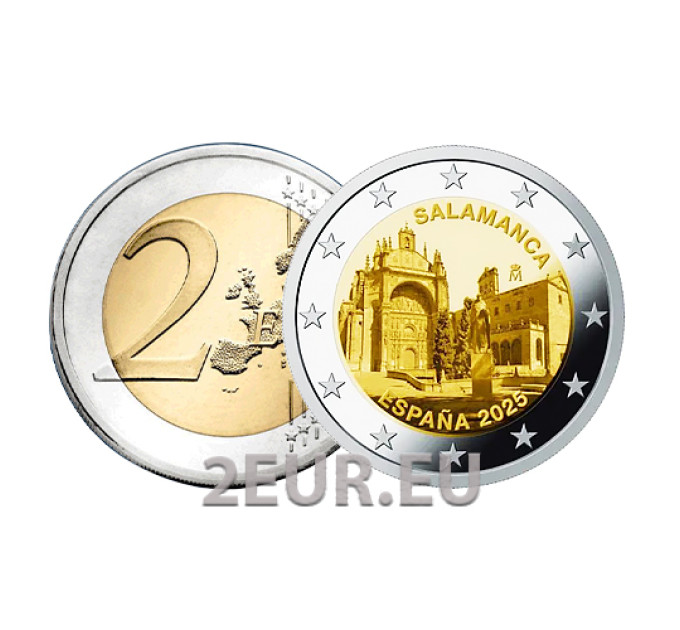 Spanje 2 euro UNC 2025 - Oude stad van Salamanca
