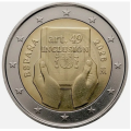 Spanje 2 euro UNC 2026 - Artikel 49: Handicap, bescherming, rechten en inclusie