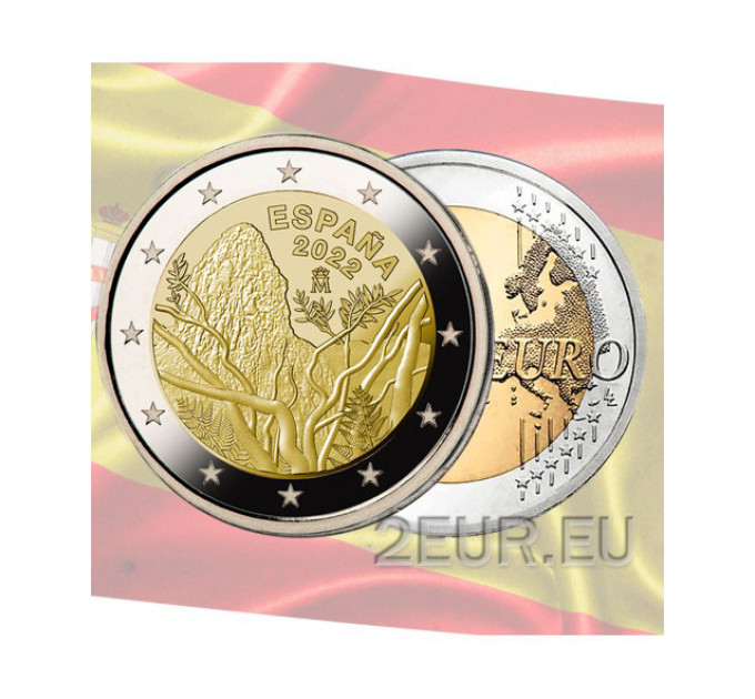 Spanje 2 euro UNC 2022 - Garajonay Nationaal Park