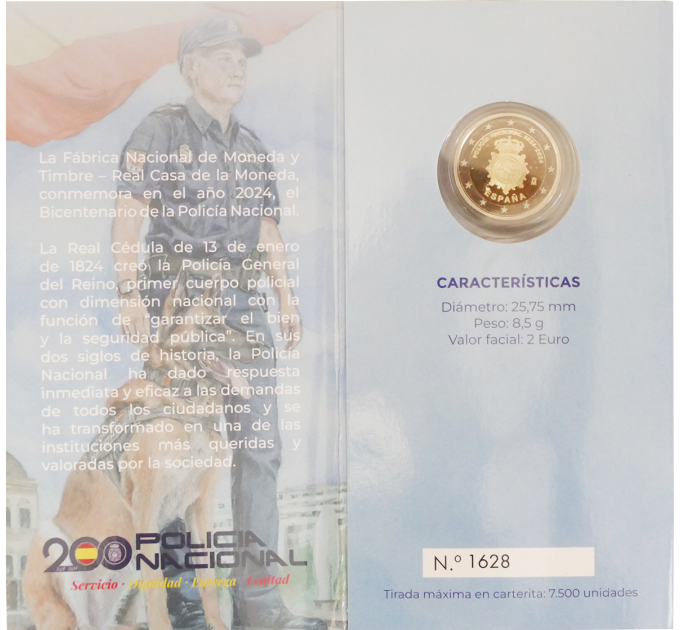 Spanje 2 euro proof 2024 - Korps Nationale Politie