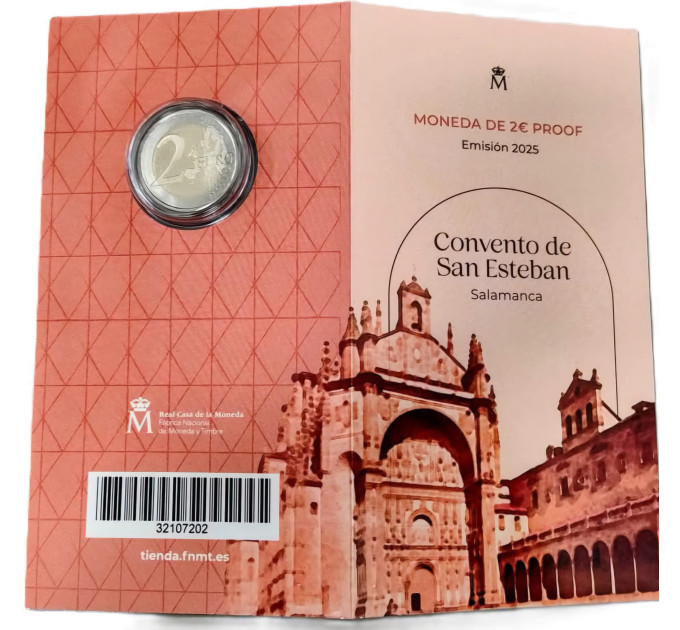 Spanje 2 euro proof 2025 - Oude stad van Salamanca
