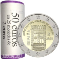 Spanje 2 euro UNC 2020 - Mudejar-architectuur in Aragon Spanje 2 euro UNC 2020 - Mudejar-architectuur in Aragon