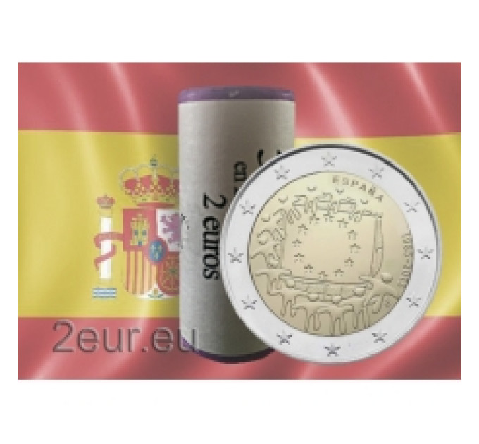 Spanje 2 euro UNC 2015 - 30e verjaardag van de EU-vlag