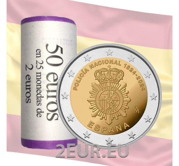 Spanje 2 euro UNC 2024 - Korps Nationale Politie