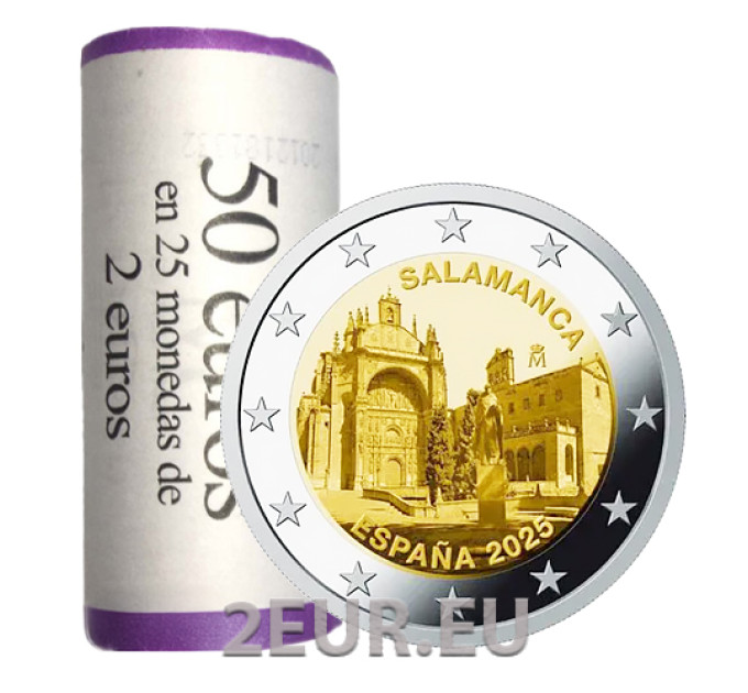 Spanje 2 euro UNC 2025 - Oude stad van Salamanca