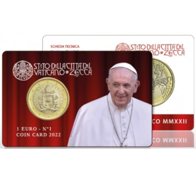 Vaticaan 1 EURO BU 2022 - №1