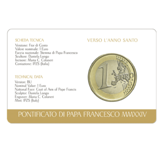 Vaticaan 1 EURO BU 2024 - №4