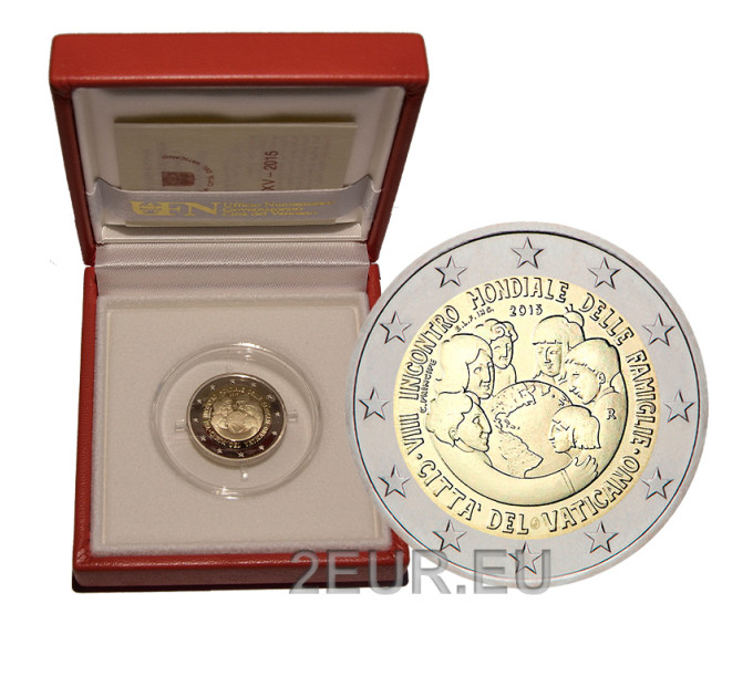 Vaticaan 2 euro proof 2015 - VIII Wereldbijeenkomst van Families - Philadelphia