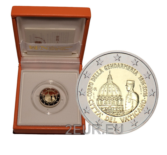 Vaticaan 2 euro proof 2016 - 200e verjaardag Korps Gendarmerie van Vaticaanstad